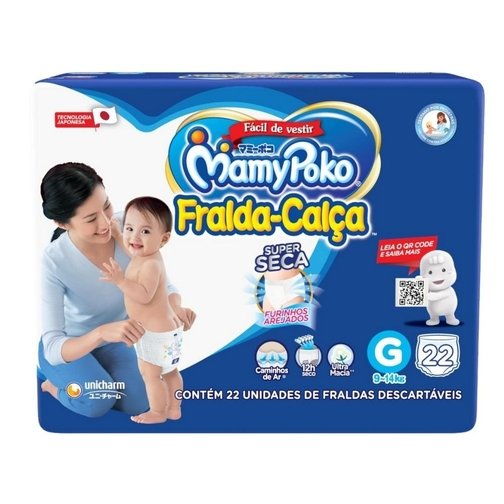FRALDA CALÇA MAMYPOKO G JUMBINHO 22UND
