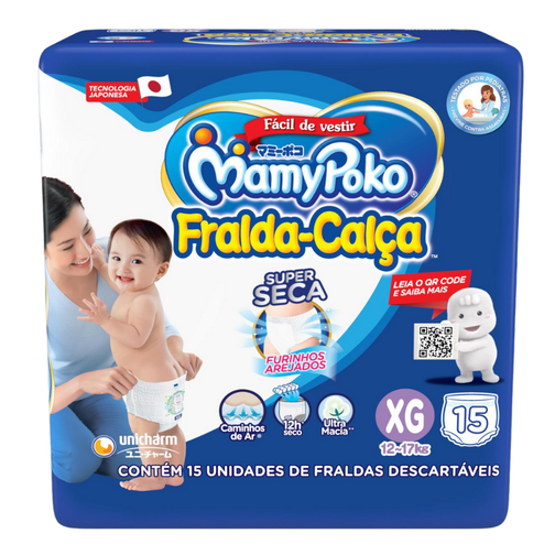 FRALDA CALCA MAMYPOKO REGULAR XG COM 15