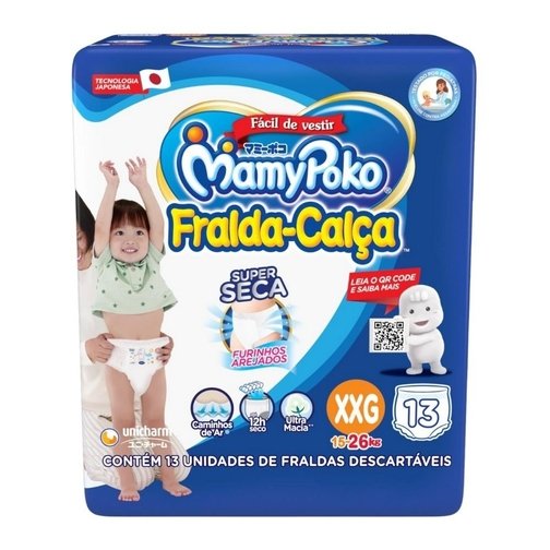 FRALDA CALÇA MAMYPOKO XXG REGULAR 13UND