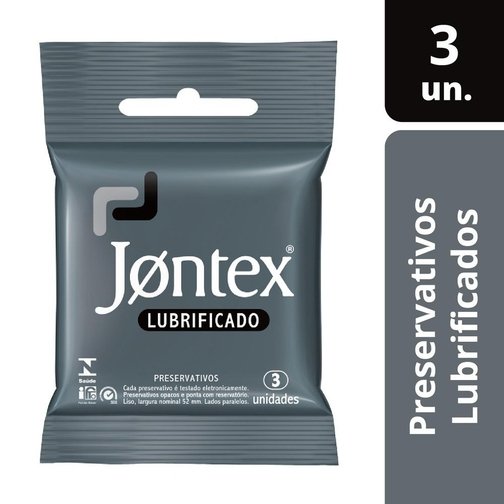 PRESERVATIVO CAMISINHA JONTEX LUBRIFICADO - 3 UNIDADES