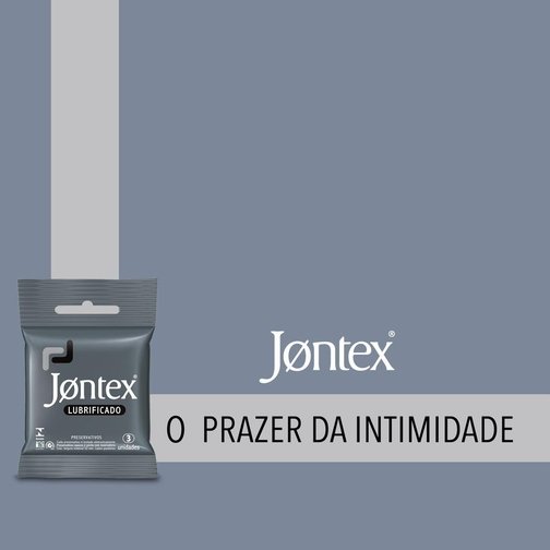 PRESERVATIVO CAMISINHA JONTEX LUBRIFICADO - 3 UNIDADES