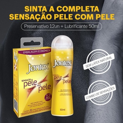 PRESERVATIVO CAMISINHA JONTEX PELE COM PELE -  DISPLAY 12X3 UNIDADES