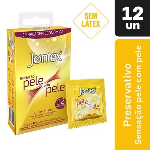 PRESERVATIVO CAMISINHA JONTEX PELE COM PELE -  DISPLAY 12X3 UNIDADES