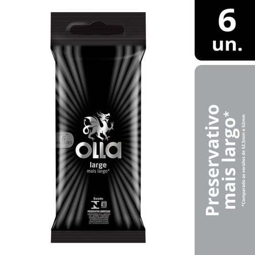 PRESERVATIVO CAMISINHA OLLA LARGE - 6 UNIDADES