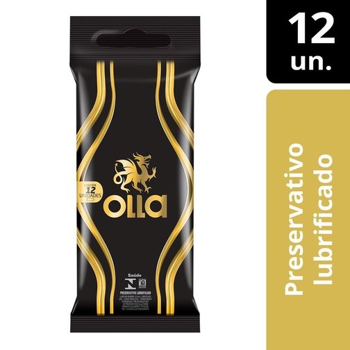 PRESERVATIVO CAMISINHA OLLA LUBRIFICADO - 12 UNIDADES
