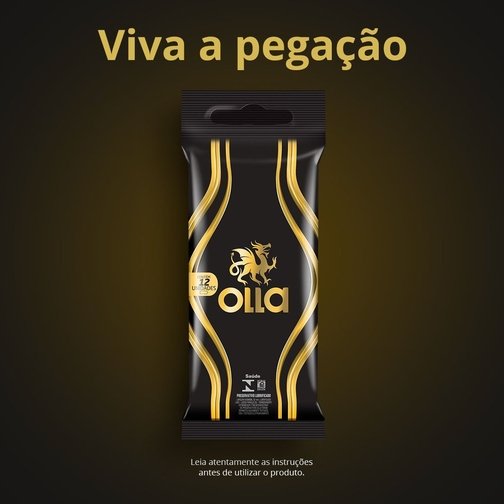 PRESERVATIVO CAMISINHA OLLA LUBRIFICADO - 12 UNIDADES