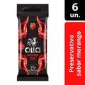 PRESERVATIVO CAMISINHA OLLA SABOR MORANGO - 6 UNIDADES