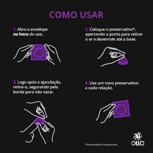 PRESERVATIVO CAMISINHA OLLA SABOR UVA