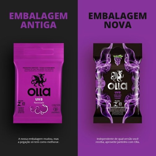 PRESERVATIVO CAMISINHA OLLA SABOR UVA