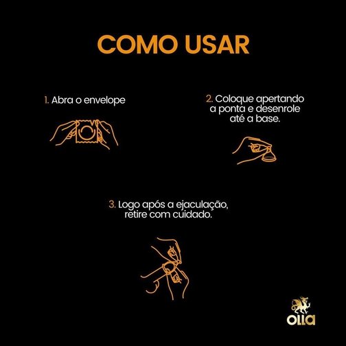 PRESERVATIVO CAMISINHA OLLA STIMULUS - 3 UNIDADES