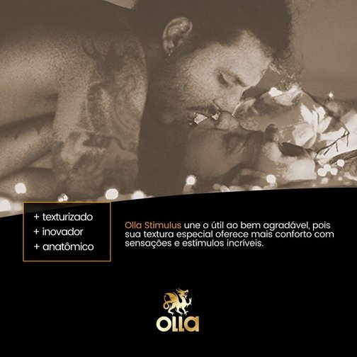 PRESERVATIVO CAMISINHA OLLA STIMULUS - 3 UNIDADES