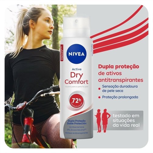 NIVEA DESODORANTE ANTITRANSPIRANTE AEROSSOL DRY COMFORT 150ML