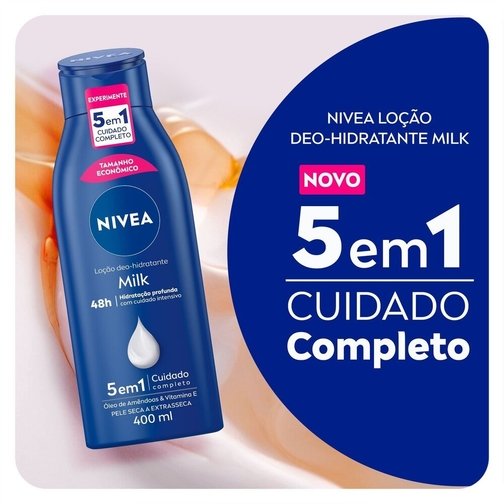 NIVEA LOÇÃO HIDRATANTE MILK PELE SECA A EXTRASSECA 400ML