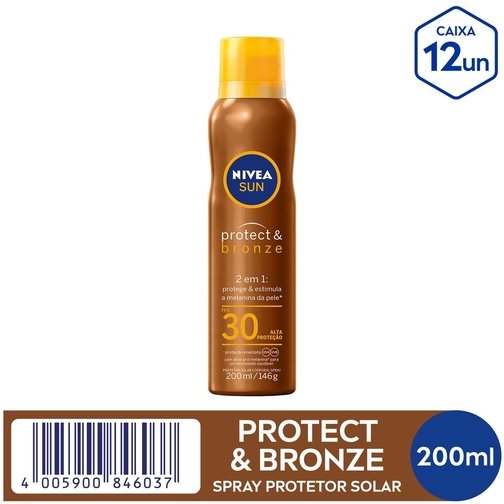 NIVEA SUN PROTECT & BRONZE SPRAY FPS 30 200ML