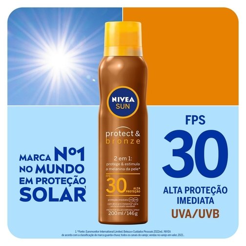 NIVEA SUN PROTECT & BRONZE SPRAY FPS 30 200ML