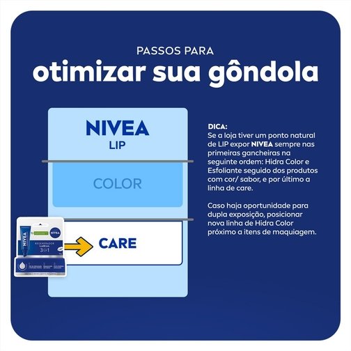 NIVEA HIDRATANTE LABIAL REGENERADOR 3 EM 1 10G