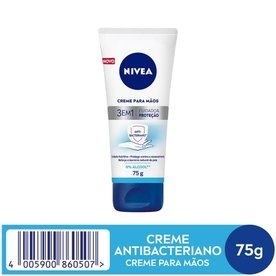 NIVEA CREME PARA AS MÃOS  3 EM 1 AÇÃO ANTIBACTERIANA 75G