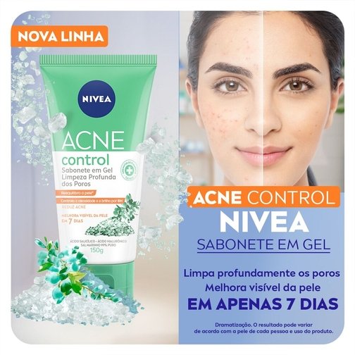 NIVEA SABONETE FACIAL EM GEL ACNE CONTROL 150G