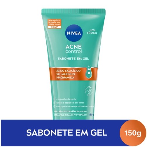NIVEA SABONETE FACIAL EM GEL ACNE CONTROL 150G