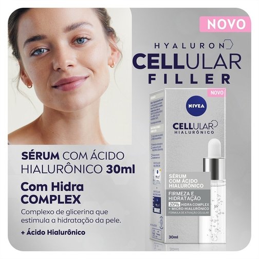 NIVEA SÉRUM FÁCIAL CELLULAR COM ÁCIDO HIALURÔNICO 30ML