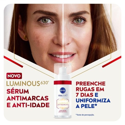 NIVEA SÉRUM FACIAL CELLULAR LUMINOUS 630® ANTIMARCAS ANTI