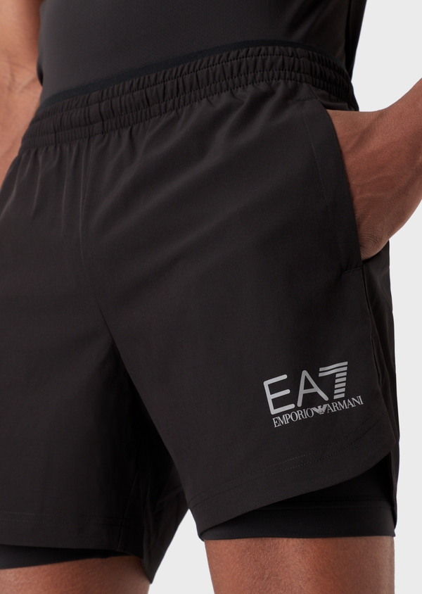 Ea7 shorts black hotsell