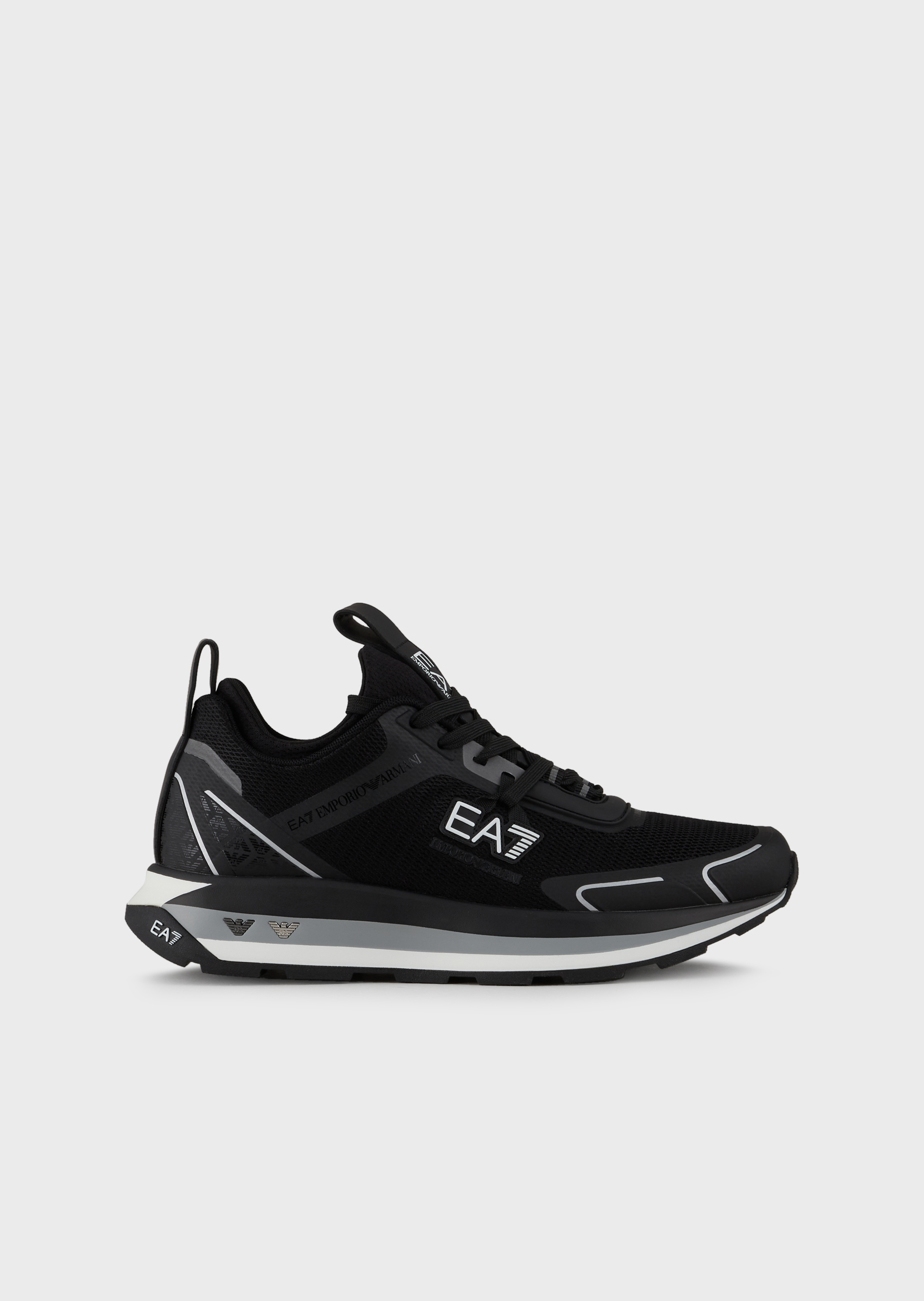 Ea7 emporio armani logo trainers black store