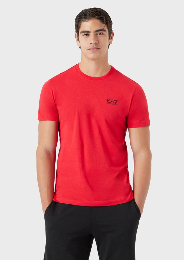 Ea7 red t shirt sale