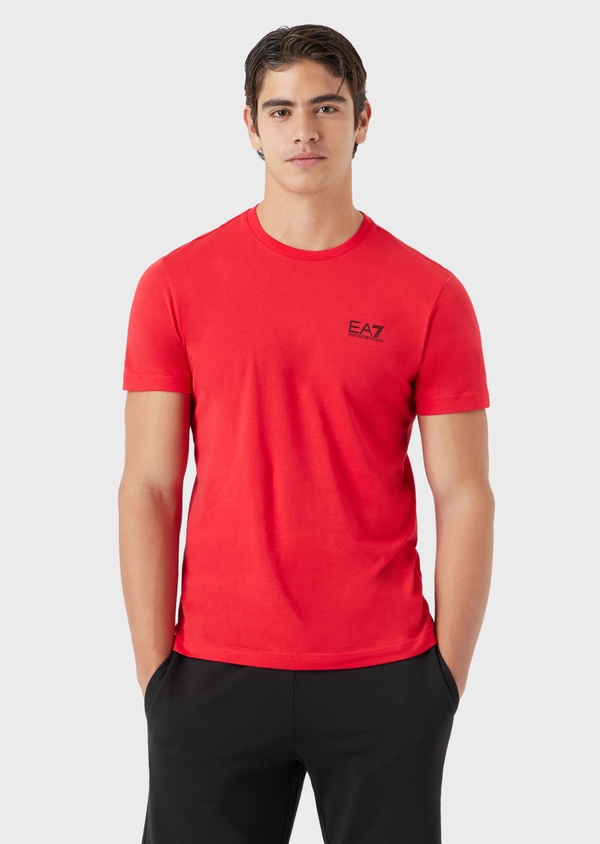 Ea7 red t best sale shirt