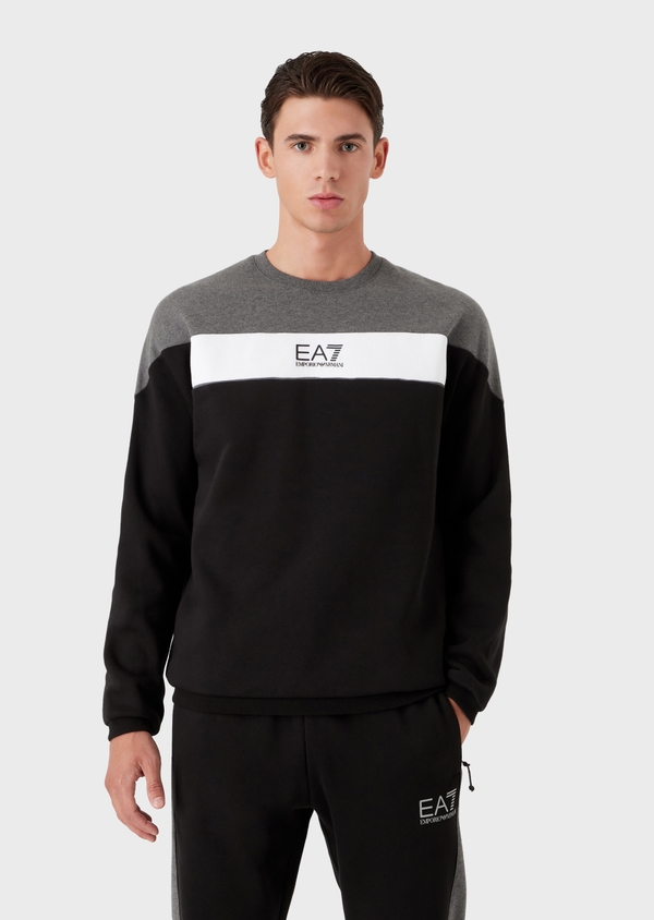 Ea7 control panel crew sweatshirt clearance