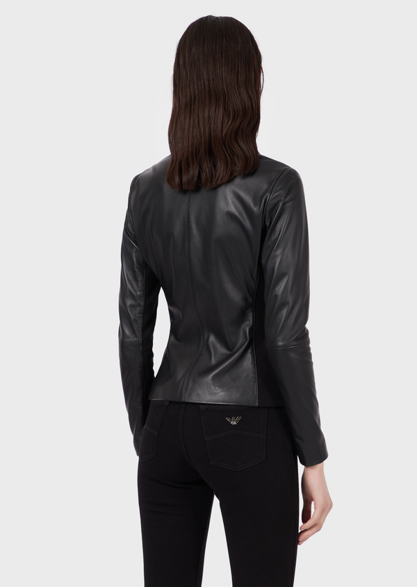 Jaqueta de couro armani new arrivals feminino