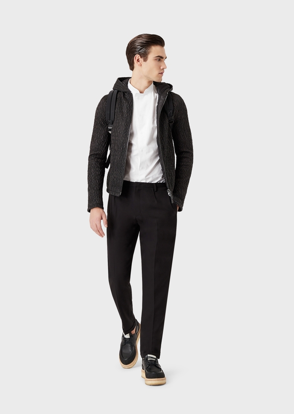 Jaqueta de couro emporio armani clearance
