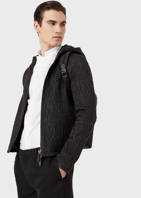 Jaqueta de hot sale couro armani