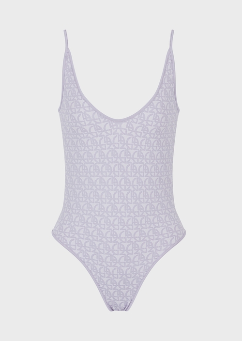 Body em tecido jacquard com logo