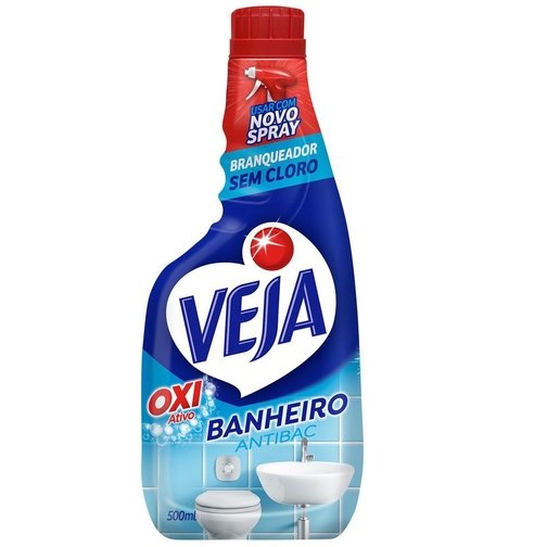 LIMPADOR BANHEIRO VEJA ANTIBAC OXI ATIVO REFIL 500ML