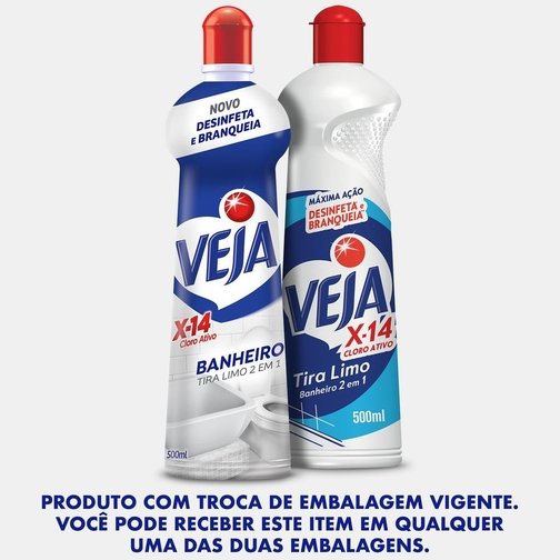LIMPADOR BANHEIRO VEJA TIRA LIMO VEJA BANHEIRO X14 500ML