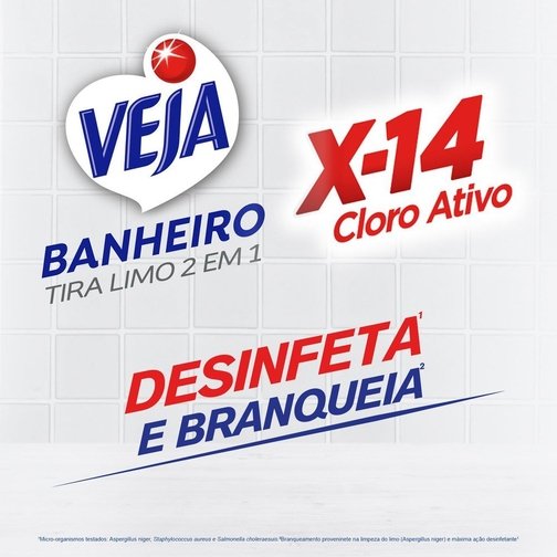 LIMPADOR BANHEIRO VEJA X14 TIRA LIMO SPRAY 500ML