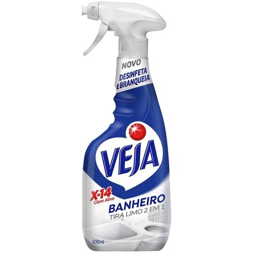 LIMPADOR BANHEIRO VEJA X14 TIRA LIMO SPRAY 500ML