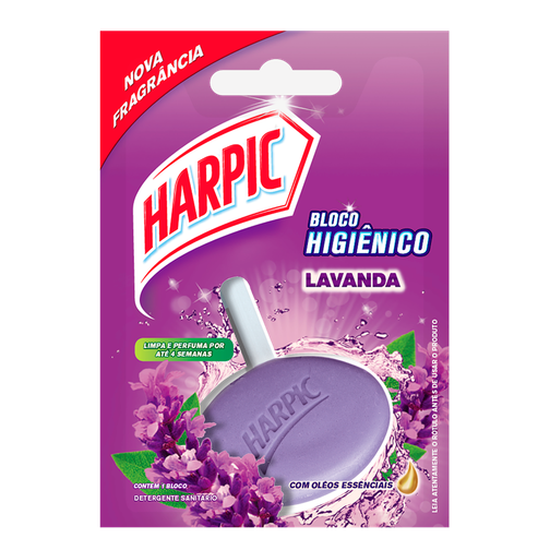 BLOCO SANITÁRIO PERFUMADO HARPIC LAVANDA 26G