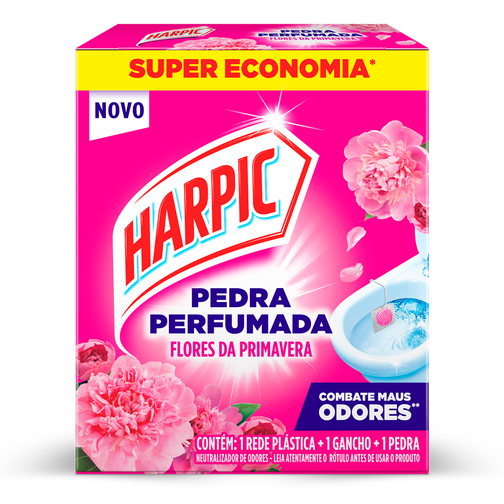 PEDRA SANITÁRIA HARPIC AROMA PLUS FLORES DA PRIMAVERA 20G