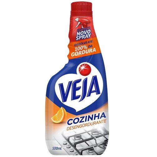 DESENGORDURANTE VEJA COZINHA LARANJA REFIL 500ML