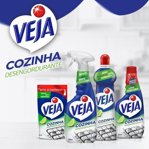 DESENGORDURANTE VEJA COZINHA LARANJA REFIL 500ML