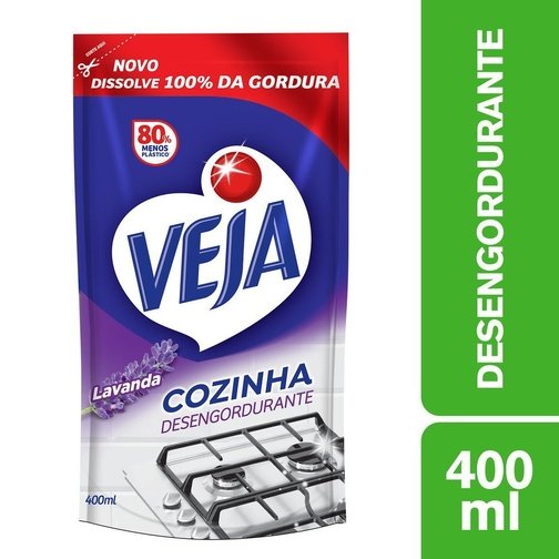 DESENGORDURANTE VEJA COZINHA LAVANDA REFIL 400ML