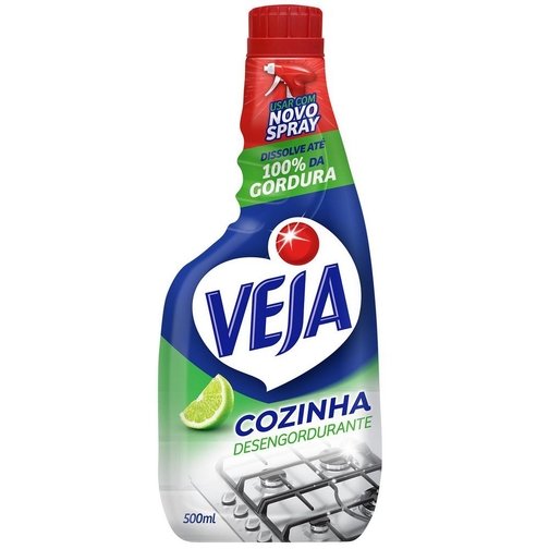 DESENGORDURANTE VEJA COZINHA LIMÃO REFIL 500ML