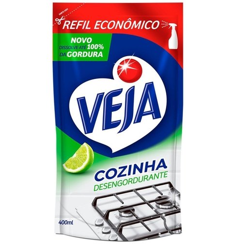 DESENGORDURANTE VEJA COZINHA LIMÃO REFIL ECONÔMICO 400ML