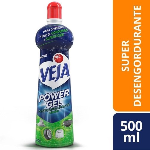 SUPER DESENGORDURANTE VEJA POWER GEL LARANJA 500ML