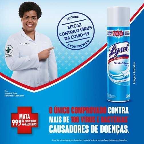 DESINFETANTE AEROSSOL LYSOL FLORES DE LIMA LIMÃO 360ML