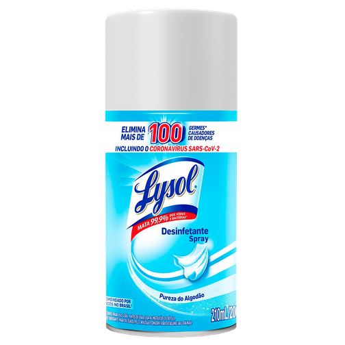 DESINFETANTE AEROSSOL LYSOL PUREZA DO ALGODÃO 210ML