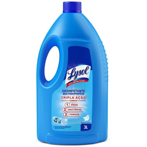 DESINFETANTE LÍQUIDO LYSOL LÍQUIDO PUREZA DO ALGODÃO 3L