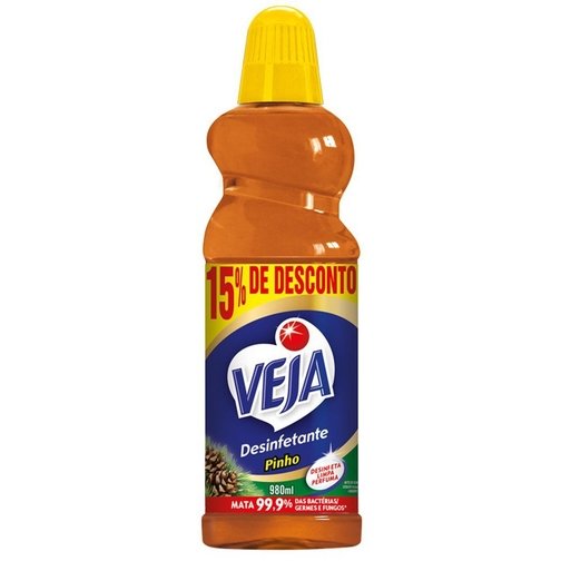 DESINFETANTE VEJA PINHO 980ML COM 15% DE DESCONTO